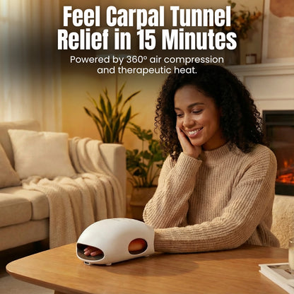 Cordless Hand Massager with Heat and Compression for Arthritis and Carpal Tunnel